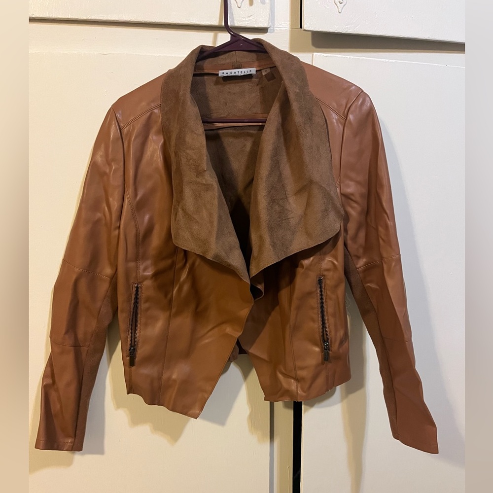 Faux leather jacket